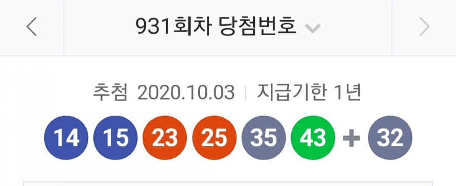 제931회 로또 당첨번호조회, 1등 금액 당첨 명당은 어디? 관련 이미지 1