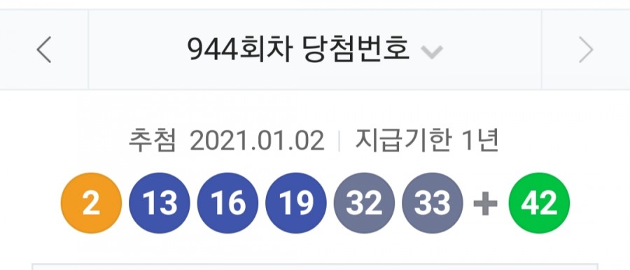 제 944회 로또 당첨번호조회, 1등 금액 명당은 어디? 관련 이미지 1