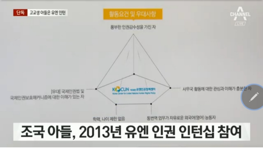 조국 아들 고교생 신분으로 인턴십 참여 관련 이미지 2