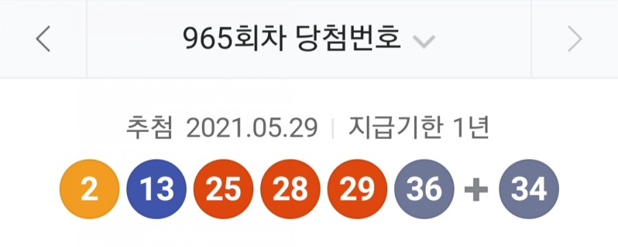 965회 로또 당첨번호조회, 1등 금액 당첨 명당은 어디? 관련 이미지 1