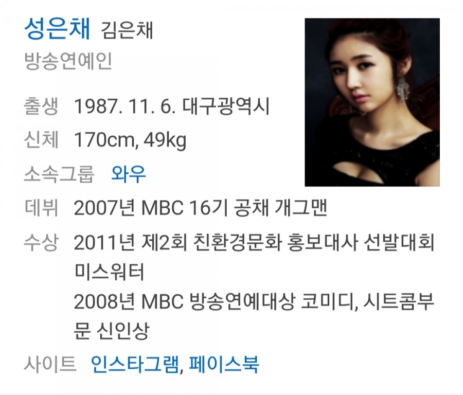 방송인 성은채, 중국인과 결혼! 2년만에 관련 이미지 1