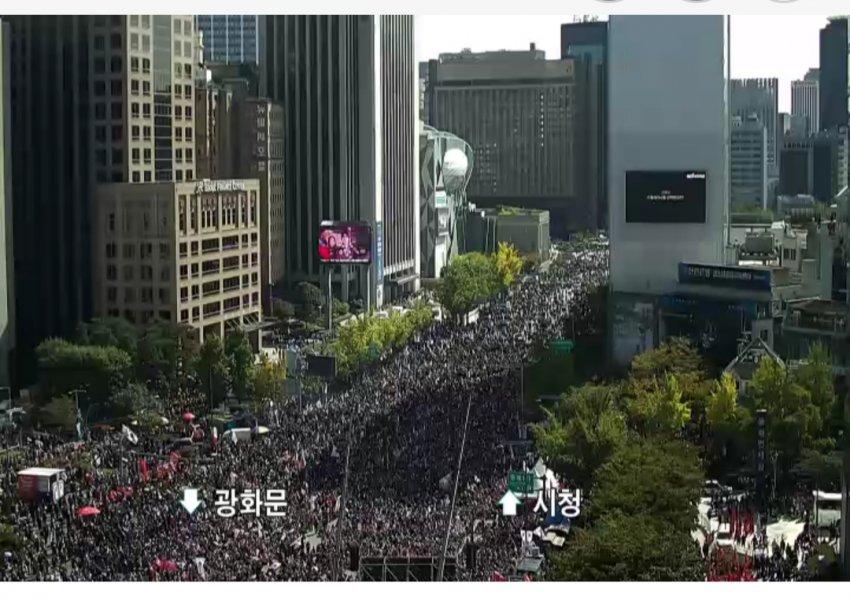 조국사퇴 광화문 집회 실시간 근황, 시간과 인원은 어느정도? 관련 이미지 7