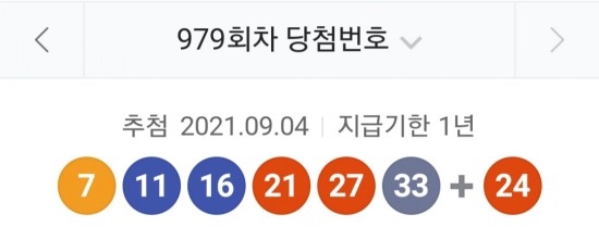 979회차 로또 당첨번호조회, 1등 금액 당첨 명당은 어디? 관련 이미지 1