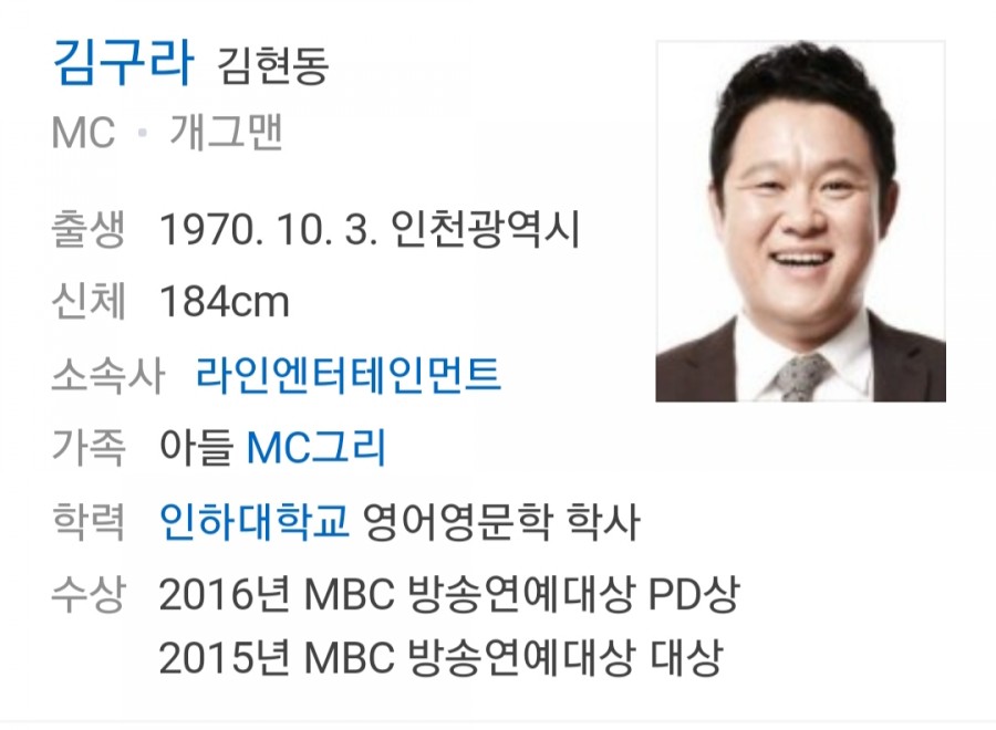 2019 SBS 연예대상, 김구라 소신발언 논란.. 관련 이미지 1