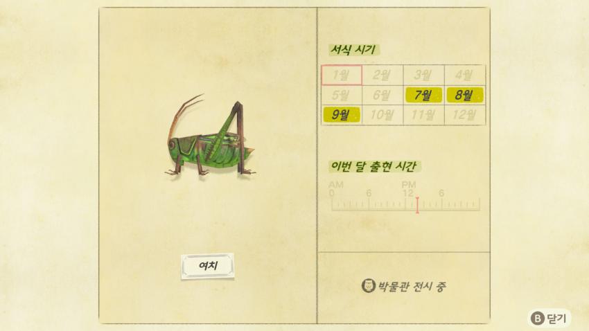 '모여봐요 동물의 숲' 곤충도감 정리 및 공략(1) 관련 이미지 20