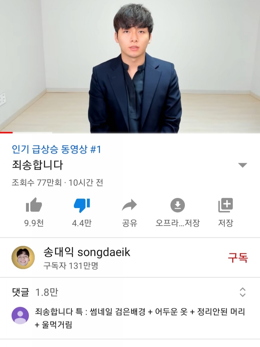인기 유튜버 송대익, 관련 이미지 1
