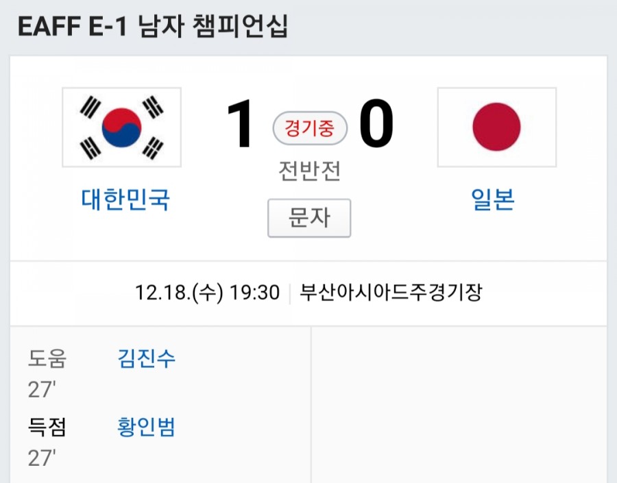 한일전, 대한민국 동아시아 월드컵 우승! 관련 이미지 1