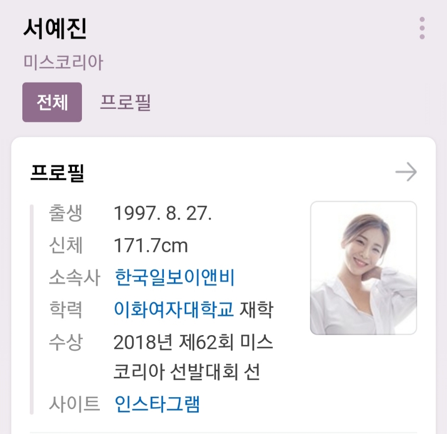 미스코리아 서예진, 관련 이미지 1