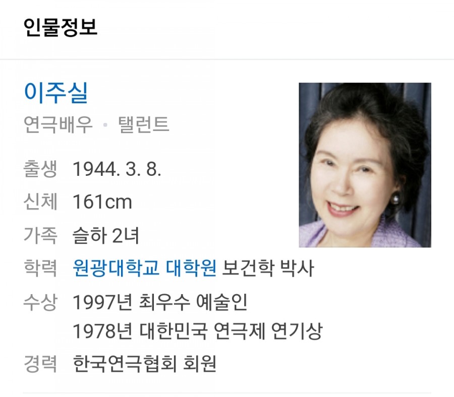 배우 이주실, 유방암 시한부 선고 1년 13년간 활발한 연예계 활동 관련 이미지 1