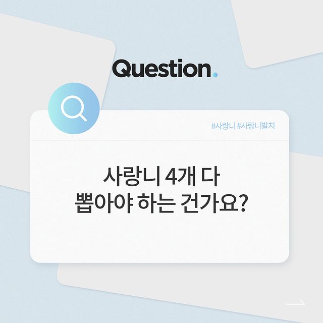 사랑니 4개 다 꼭 뽑아야 될까요? 발치 달인 강남레옹치과의 답변~ 관련 이미지 1