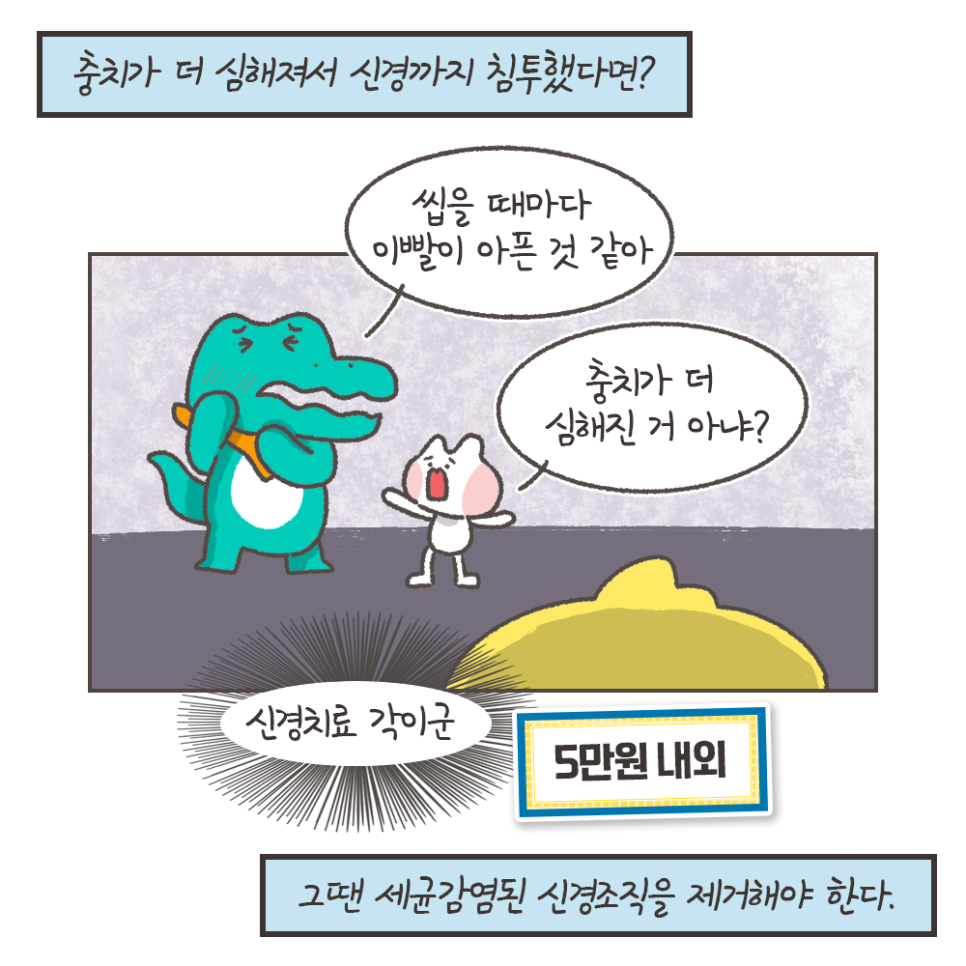 냐폴레옹 치과툰) 사람마다 다른 충치치료 비용 관련 이미지 9