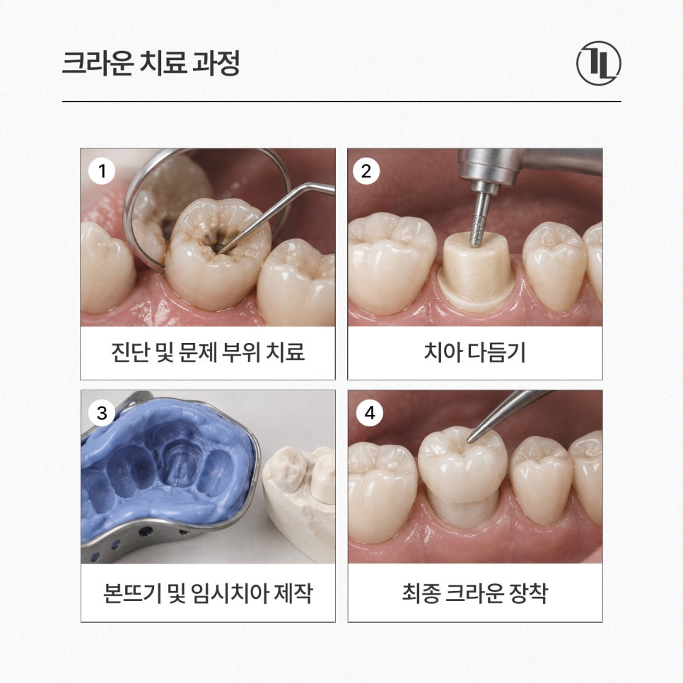 크라운 치료 가이드 / 충치&middot;신경치료 후 크라운과 가격&보험 / 강남레옹치과 관련 이미지 10