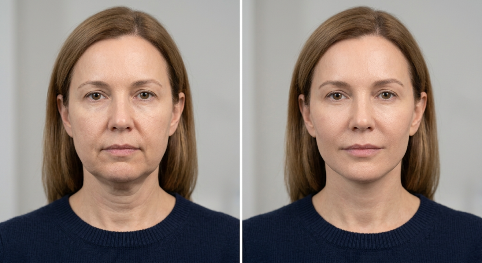 If your face is like this, "buccal fat removal" is not the first step — Gangnam "buccal fat lifting" is. image 8