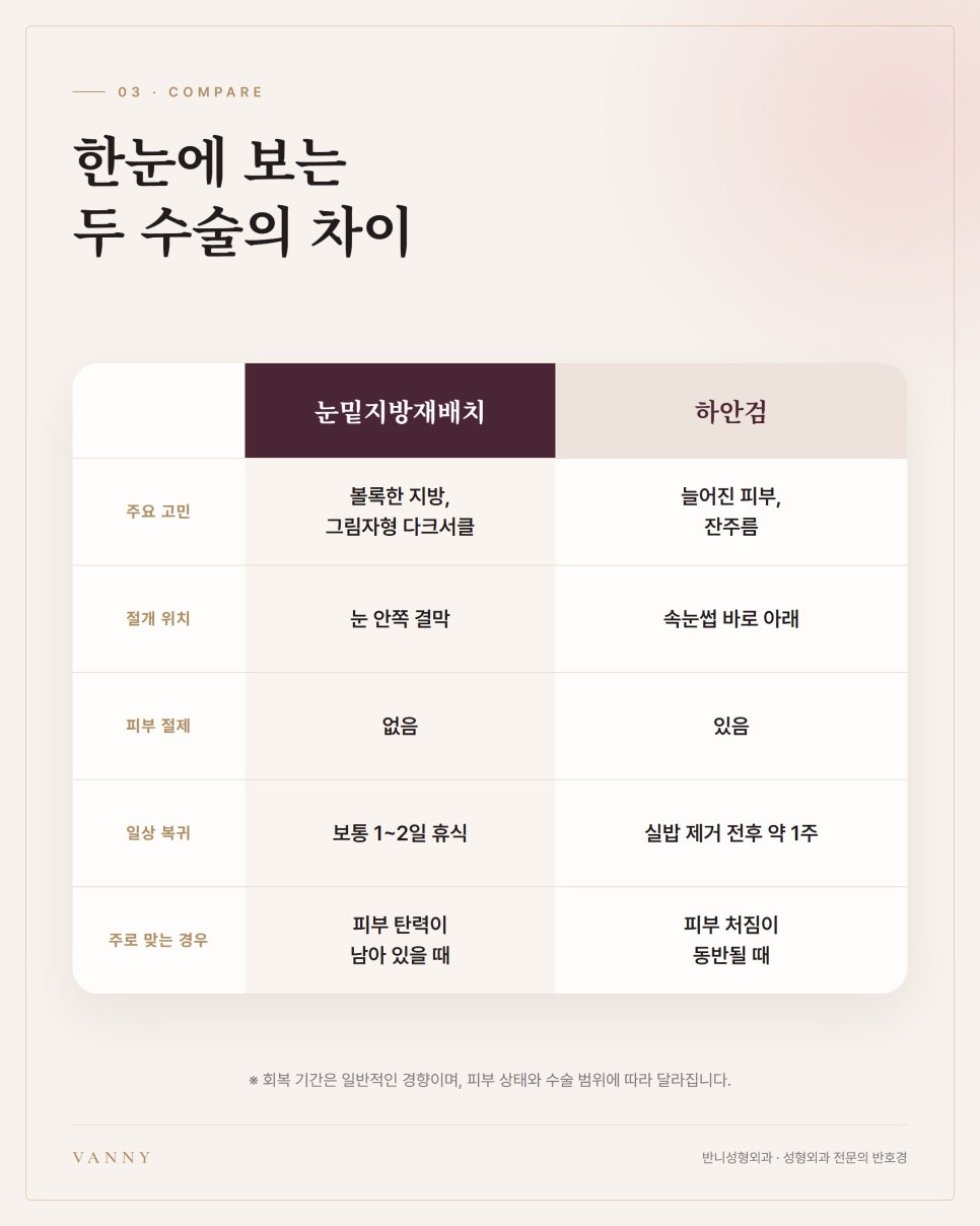 눈밑지방재배치 하안검 차이, 상담실에서 보는 눈밑 유형 3가지 관련 이미지 4