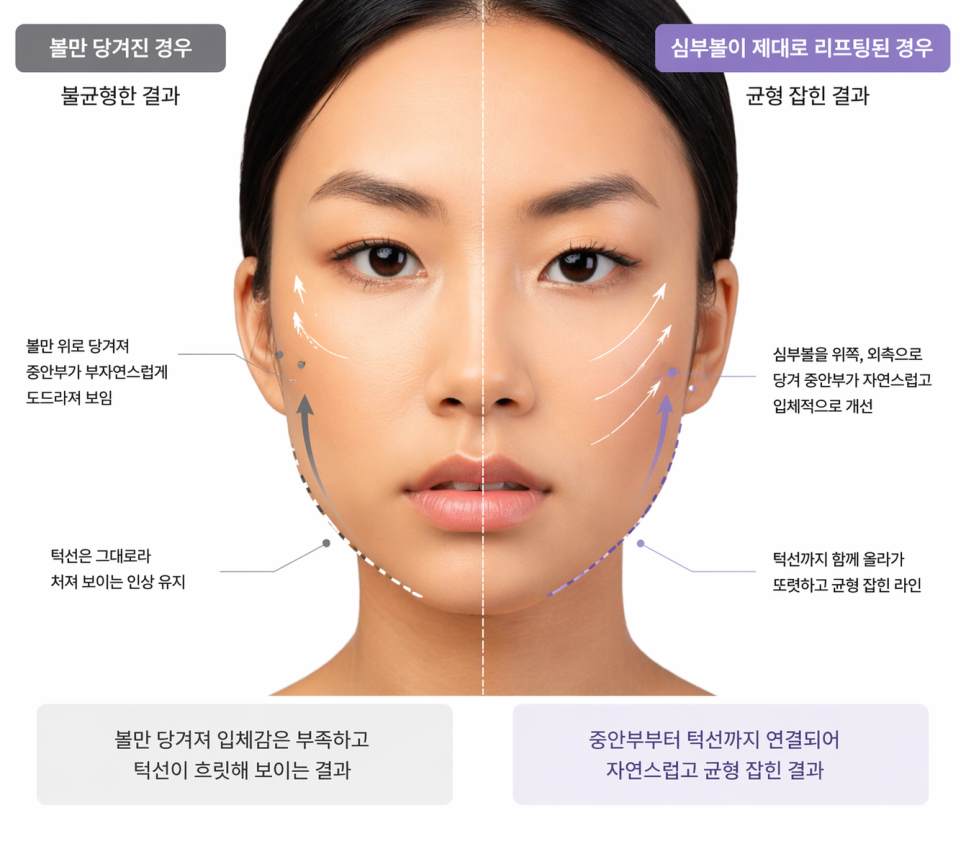 If your face is like this, "buccal fat removal" is not the first step — Gangnam "buccal fat lifting" is. image 18