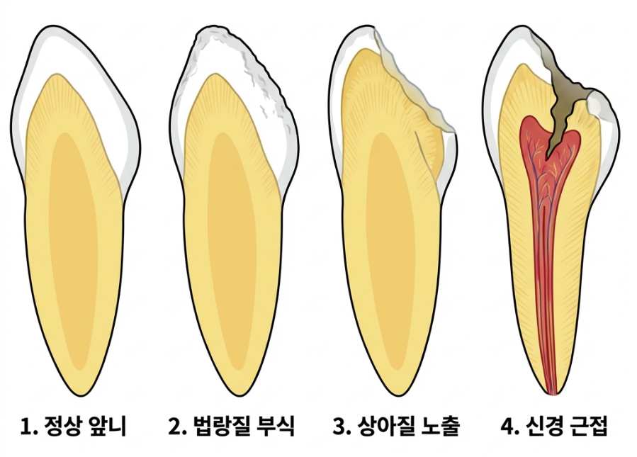 치아부식과 심미성을 동시에 잡은 앞니 치료 (ft. 역류성 식도염) 관련 이미지 3