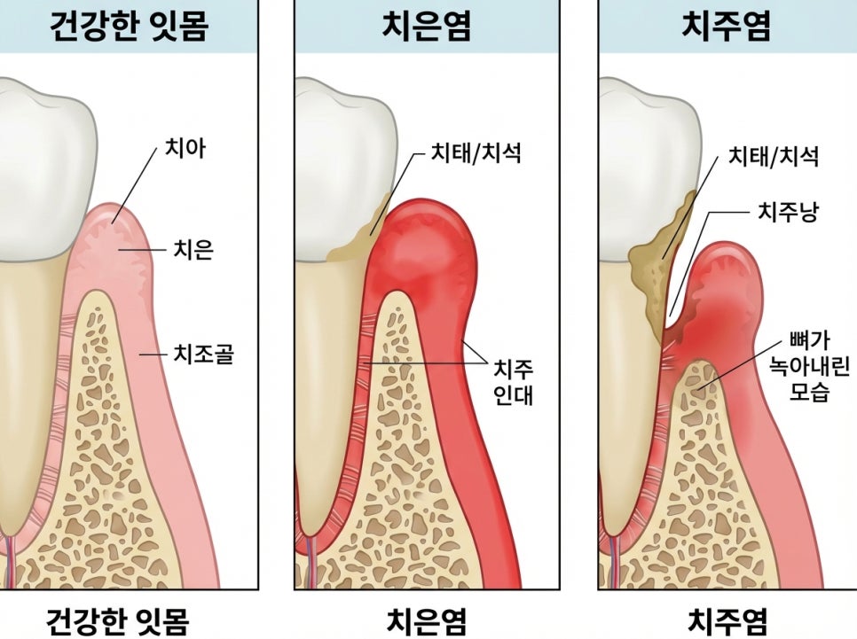 청담 치과, 양치할 피가 섞여 나온다면 - 치주염 관련 이미지 2