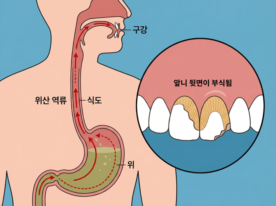 치아부식과 심미성을 동시에 잡은 앞니 치료 (ft. 역류성 식도염) 관련 이미지 2