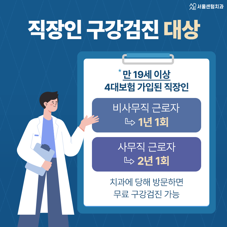 직장인 구강검진 나도 대상자? 올해 넘어가기 전에 체크 관련 이미지 2