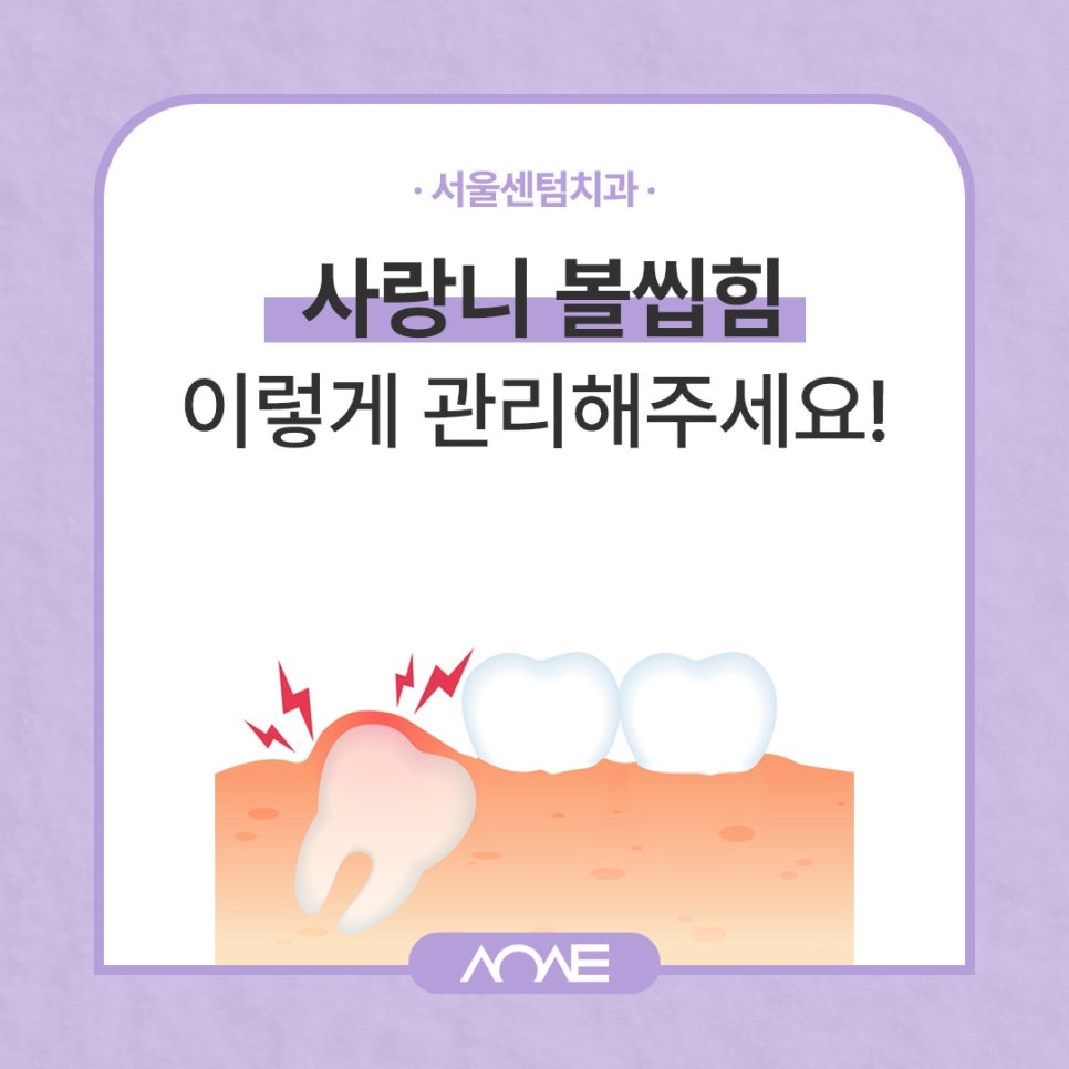 사랑니 볼씹힘 이렇게만 관리하세요 관련 이미지 1