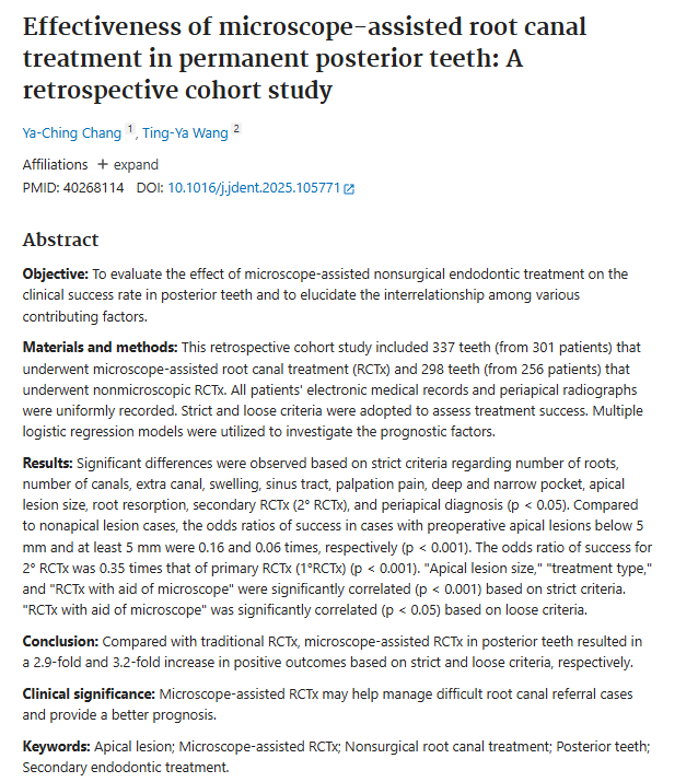 If a Tooth That Underwent Root Canal Treatment Starts Hurting Again at a Yeongdeungpo Dental Clinic: Why Microscope-Assisted Root Canal Retreatment May Be Needed image 2