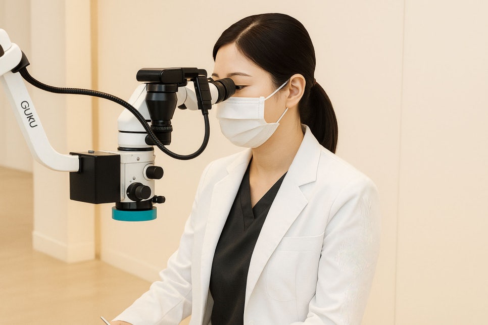 당산역 치과 : 보이지 않는 신경을 찾는 방법, 치아 치료 시 사용하는 미세현미경 관련 이미지 9